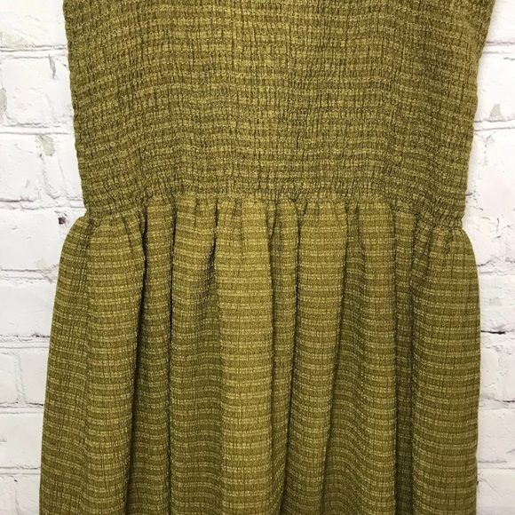 Madewell Dress Sleeveless A-Line Casual Stretchy Olive Mini Sundress Womens XXS - Picture 6 of 8